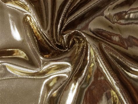 Metallic Gold Stretch Fabrics 